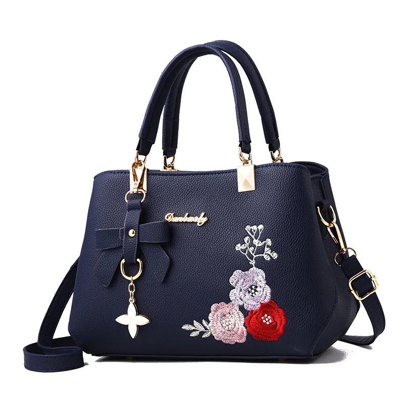 

Luxury Handbag Designer 2021 Women Trendy New Retro All-match Purse Lychee Pattern Bucket Bag Embroidered Print Crossbody Bag Gg