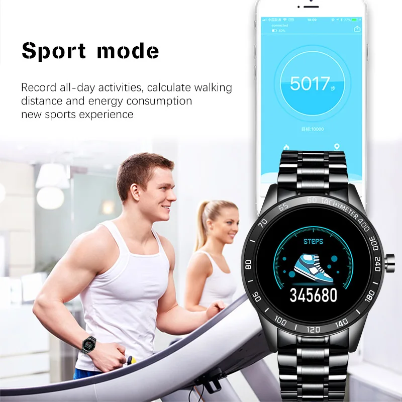 Спортивные Смарт-часы для мужчин IP67 Водонепроницаемый Браслет фитнес-трекер пульсометр кровяное давление монитор Шагомер для Android ios
