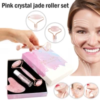 jade rollers face massage set kit skin roller eyes and gua sha set skin care product for womens beauty equipment