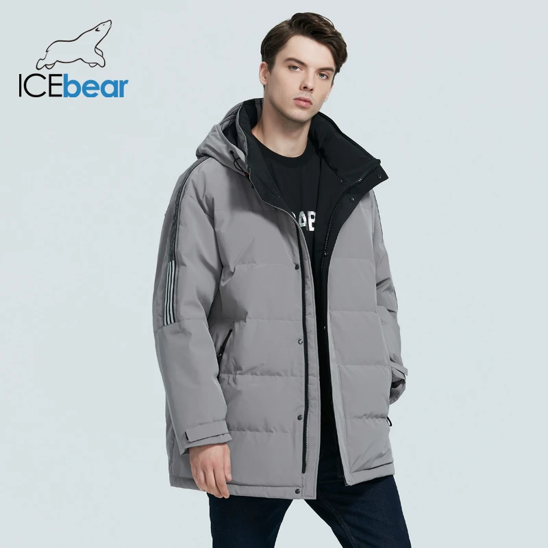 Icebear 2020 Новая зимняя мужская одежда модная повседневная куртка теплый мужской