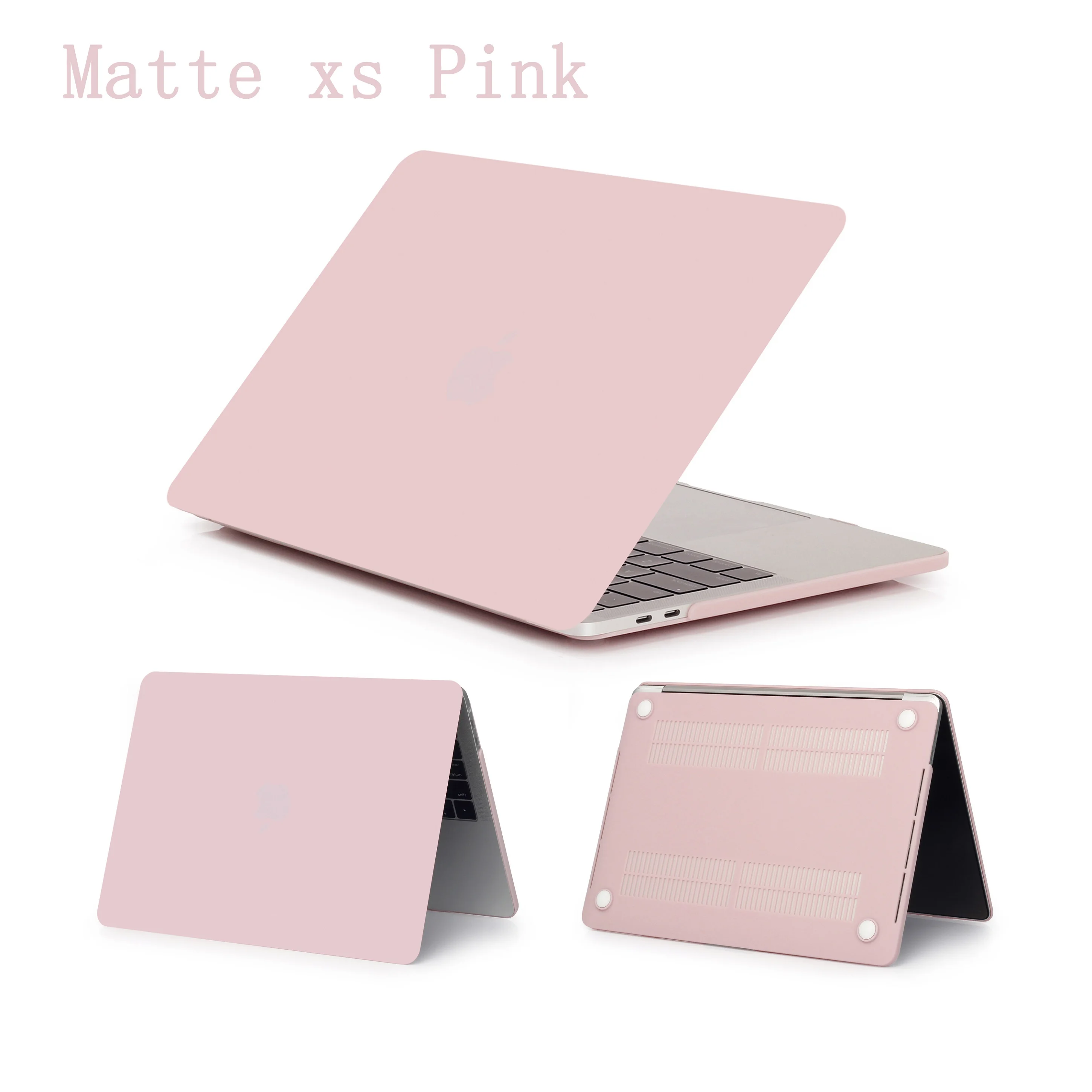 Matte xs Pink Кристальный матовый чехол для Apple Macbook Air Pro retina 11 12 13 15, для Mac book New Pro 13,3 15,4 дюймов с сенсорной панелью, A1932+ подарок - Цвет: Matte xs Pink