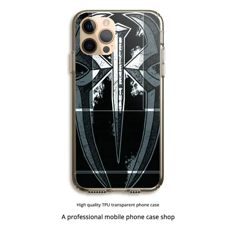 

Roman Reigns Phone Case Clear Cover For Iphone 5 6 7 8 11 12 Plus XR X XS SE2020 11/12PRO Max Transparent Cases