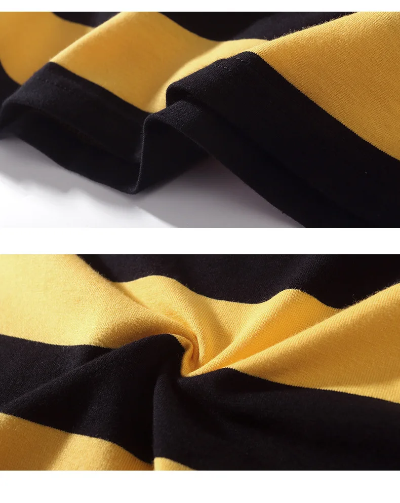 

2020 Summer New Striped Short Sleeve T-shirt Men Round Neck Loose Fashion Brand Half Sleeve T-shirt Men Cotton Fashion Tees