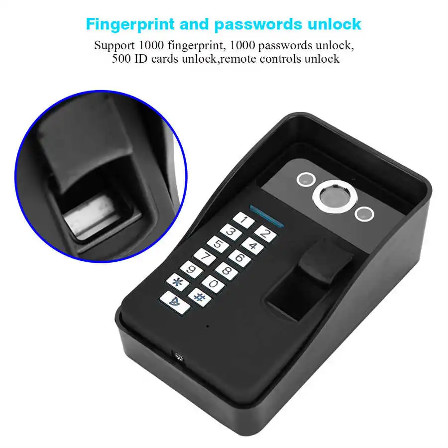 Fingerprint Password Video Access Control Intercom System Smart DoorBell | Электроника