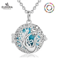 eudora 18mm harmony bola ball pendant hand to hand hollow cage chime ball mexcian bola pregnancy women angel caller jewelry k218