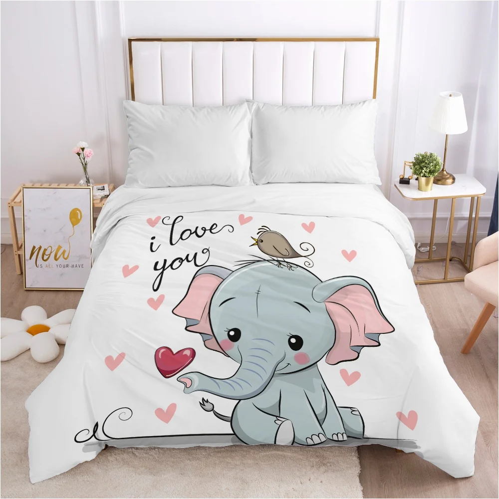 

Cartoon Children's Duvet cover Quilt/Blanket/Comfortable Case Bedding for kids baby boy girls 140x200 for Home Car LOVE as