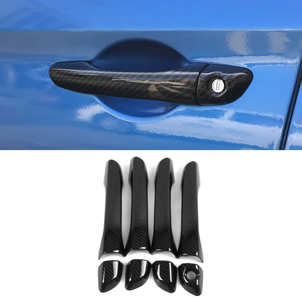 Автомобильные аксессуары ABS карбоновые Ворота дверная ручка отделка рамка