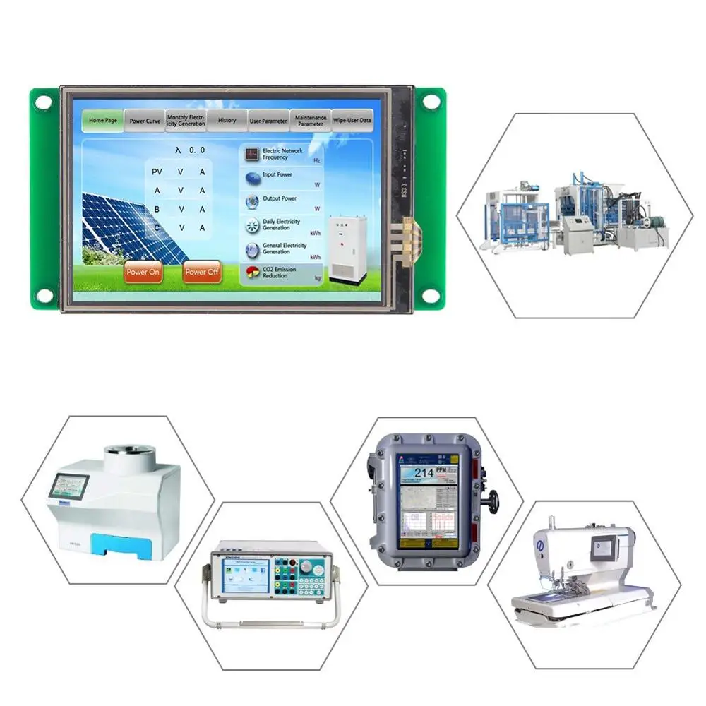 STONE Technology 3.5" TFT LCD Module Full Color Display With 4 Wire Resistive Touch Screen | Электронные компоненты и