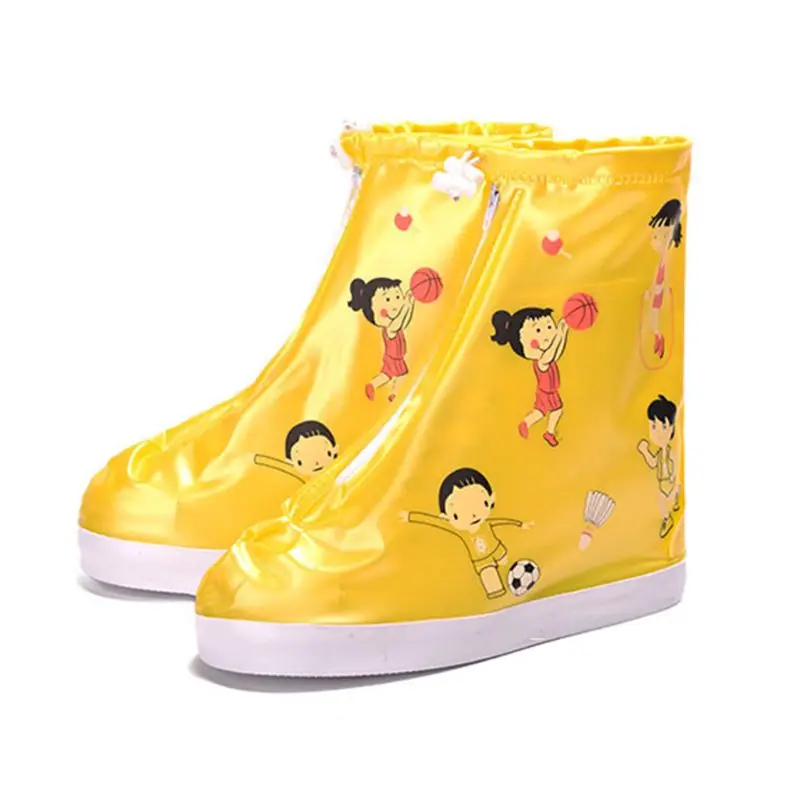 

Kids Rain Boots Cover Cute Cartoon Prints Children Shoe Waterproof Protector