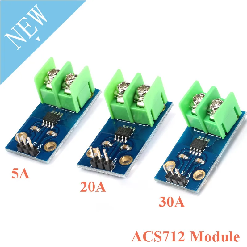 5A 20A 30A модуль датчика тока Холла ACS712 Модуль s для Arduino интегральная схема|Запасные