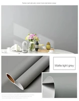 Matte Solid Color Wallpaper Furniture Cabinet Renovation Stickers Bedroom Vinyl Film DIY Self Adhesive Room Decor