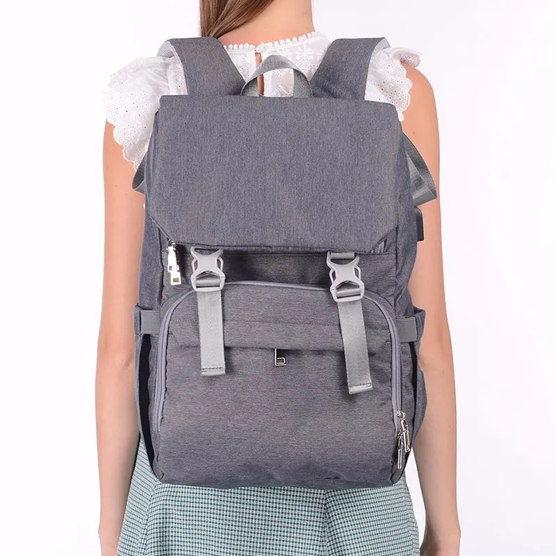 Детская сумка USB перезаряжаемая для мам рюкзак подгузников большая