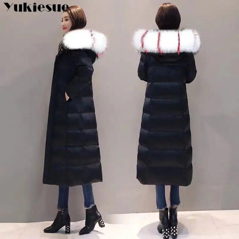 Женская длинная куртка из искусственного меха свободная повседневная Толстая