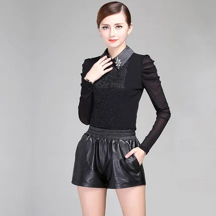 Top brand Shorts 2020 Leather Women Leather Shorts KS54  high quality