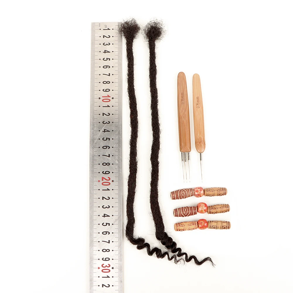 

VAST Dreads Extensions Wholesale 100% Full Handmade Human Hair Dreadlocks With Curly Ends