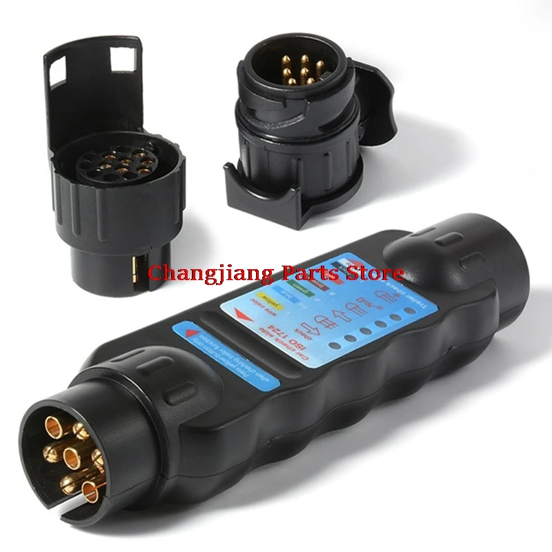 

12V 7-Pin Car Truck Trailer Plug Mainly Durable Socket Tester Wiring Circuit Light Test Tool