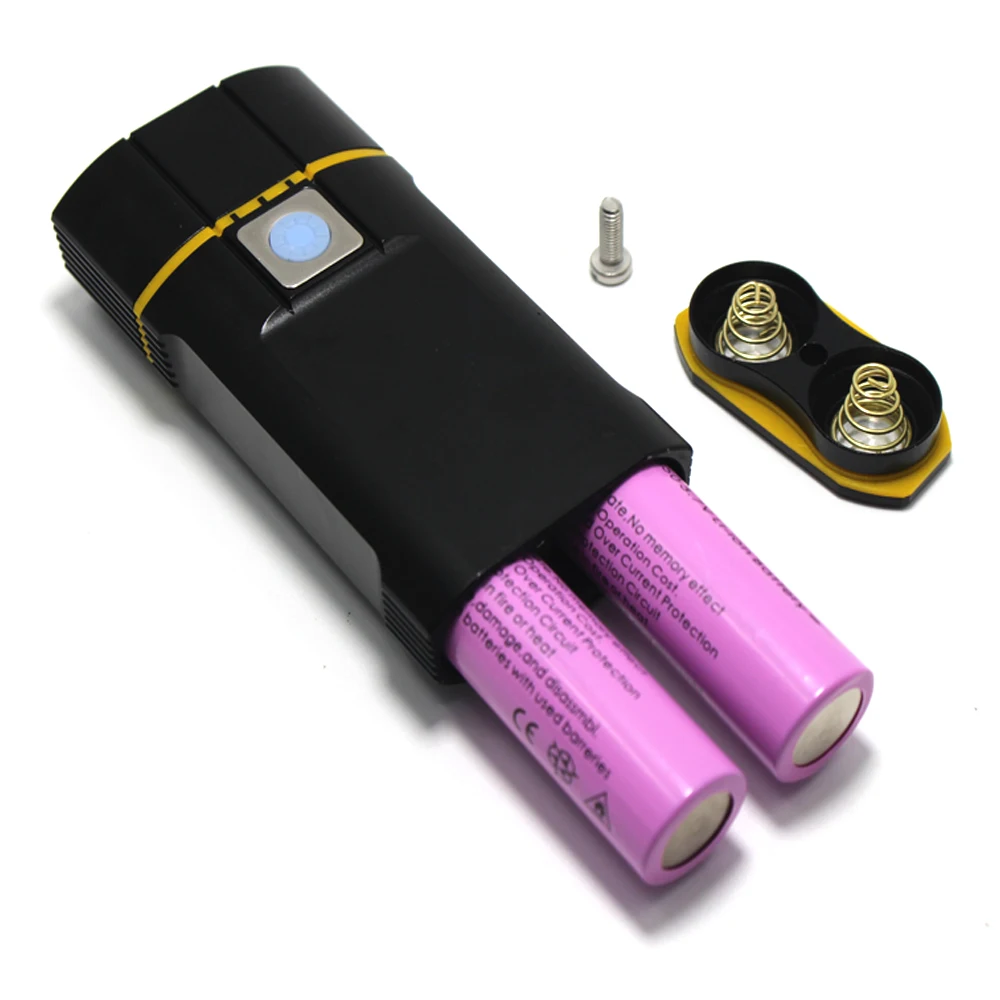 5000 люмен 2 * XM-L T6 светодиодный USB Перезаряжаемый фонарь для велосипеда 4 режима 2*18650