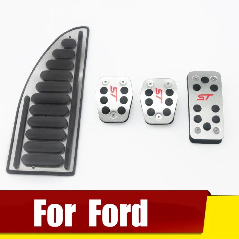 

Car Fuel Accelerator Brake Pedal Clutch Foot Rest Pedal Cover Pad for Ford Focus 2 3 4 mk2 mk3 mk4 Kuga Escape RS ST 2005-2017