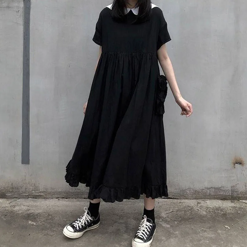 Женское длинное черное платье в готическом стиле винтажная готическая одежда