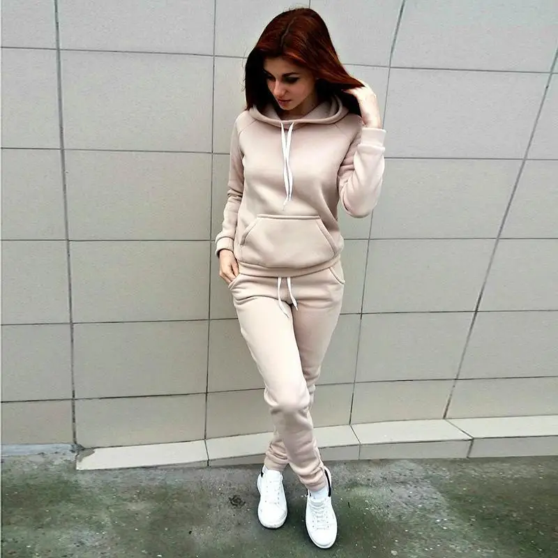 Новинка Осень-зима 2021 женский флисовый спортивный костюм AliExpress в европейском и