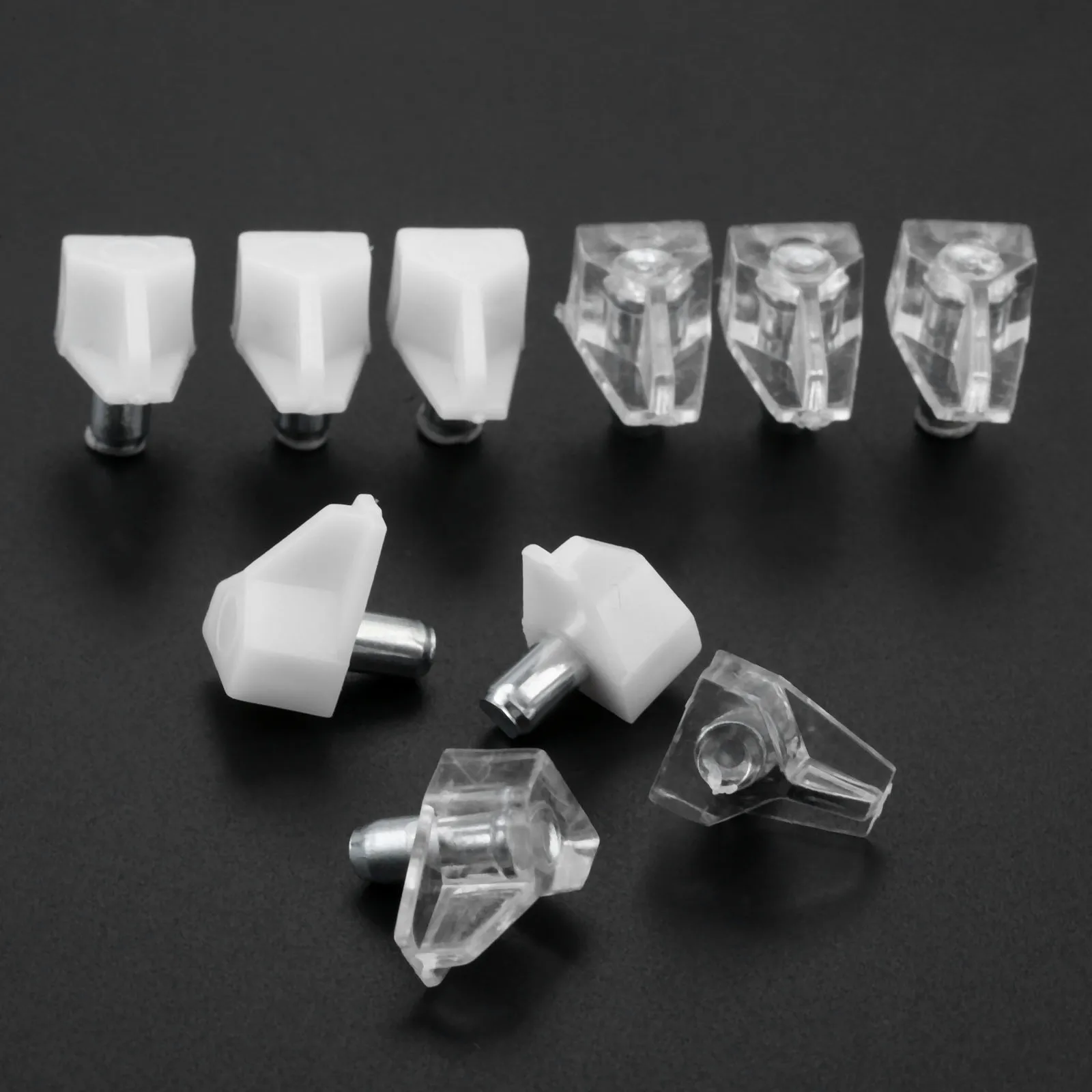Фото DRELD 50Pcs 11 x16mm Shelf Support Peg Bookcase Cabinet Bracket Holder Furniture Accessory Clear Plastic Supports Обустройство дома DRELD 50Pcs 11 x16mm Shelf Support Peg Bookcase Cabinet Bracket Holder Furniture Accessory Clear Plastic Supports Обустройство дома