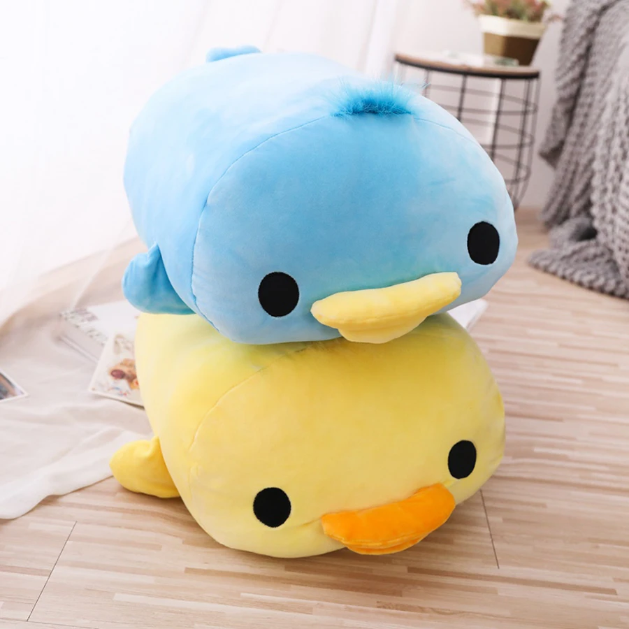 Lovely Stuffed Down Cotton Lying Cute Yellow Duck Plush Toys for Children Soft Pillow Cushion Nice Christmas Gift | Игрушки и хобби