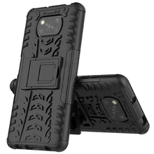 For Xiaomi Poco X3 NFC Case Silicone Armor PC Bumper Phone Holder Back Case For Xiaomi Poco X3 NFC Cover For Xiaomi Poco X3 Case
