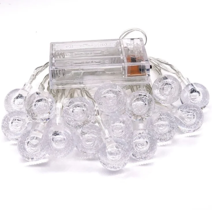 Светодиодная гирлянда с хрустальными шариками-пузырями 2 5 см м 3 4 10 для украшения
