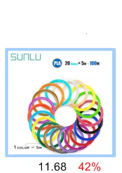 SUNLU 3D ручки для печати Поддержка 1,75 мм PLA/PLC/ABS нити Цифровой 3D Ручка для рисования для детей и взрослых DIY подарок SL-300A