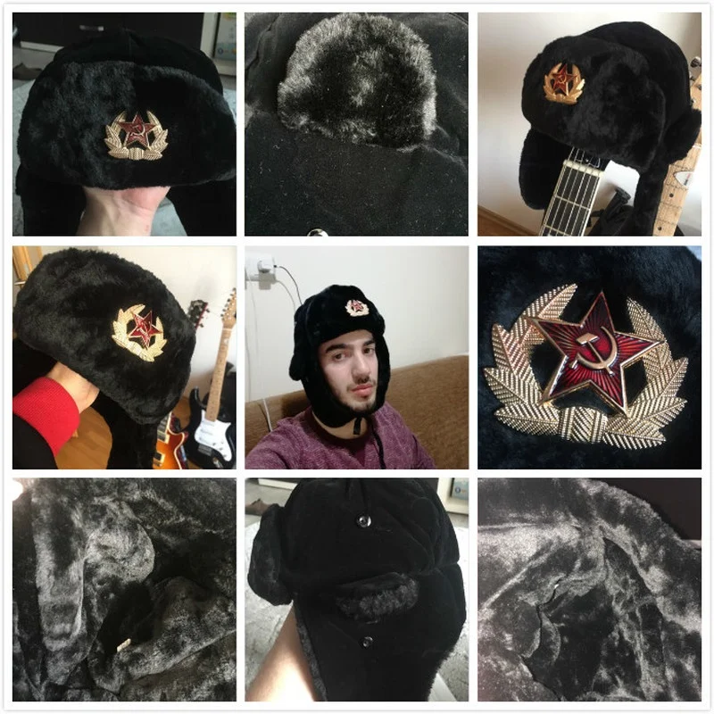 Советский воинский значок Русская Шапка ушанка бомбер шапка пилота шлем летчика
