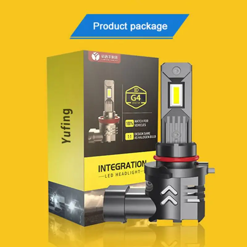 

2*H1 LED H4 H7 H11 LED 9005 Led Headlights Bulbs 9012 24W Canbus Waterproof 6000K Auto Lamp DC12-24V Car Head Super Bright Light