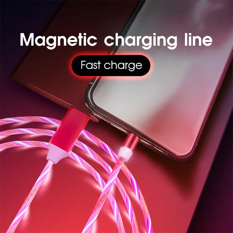 Крутой Магнитный USB кабель для быстрой зарядки usb type C кабель магнитное зарядное устройство для зарядки данных Micro USB кабель мобильного телефона кабель USB шнур