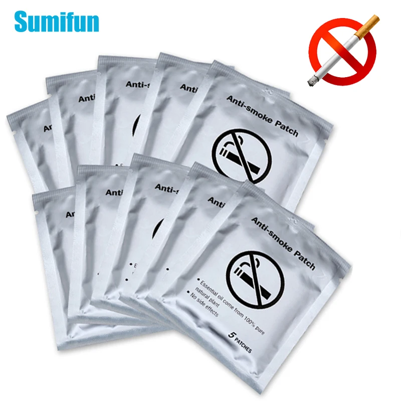 

150Pcs/30bags Quit Smoking Cessation 100% Natural Ingredient Anti Smoke Patch Stop Smoke Chinese Herbal Medical Plaster D3132