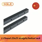 1,25 модуль 22 мм x 25 мм спиральнаяПрямая стойка 670 мм 1400 мм с монтажными отверстиями M5 расстояние отверстия 100 мм для фрезерного станка с ЧПУ