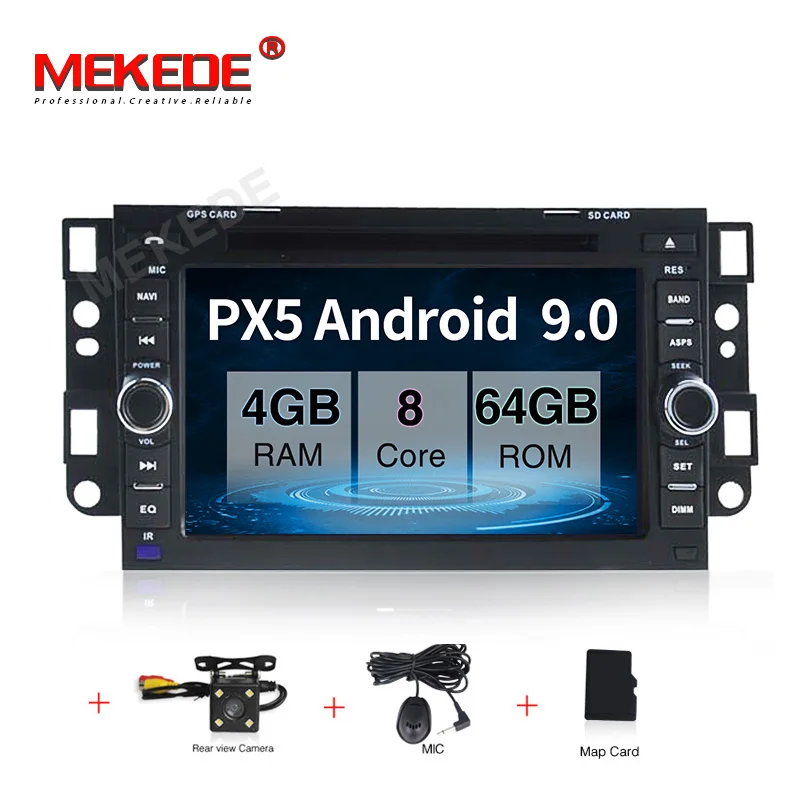 Android 9,0 4+ 64G автомобильный радиоприемник для Chevrolet AVEO/EPICA/LOVA/CAPTIVA/SPARK/OPTRA автомобильный dvd-плеер Автомобильная навигационная поддержка задней камеры - Цвет: 64G  CAMERA