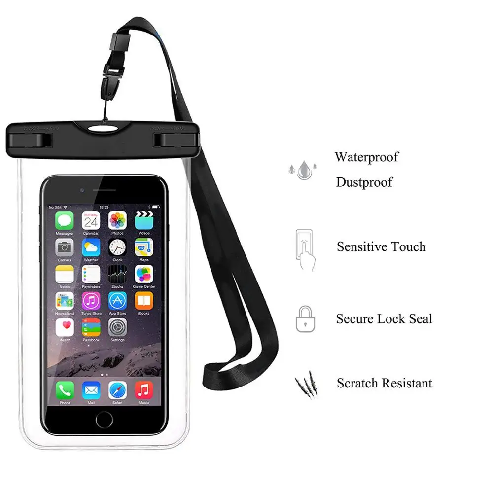 Сухая сумка водонепроницаемые сумки светящийся подводный чехол для телефона