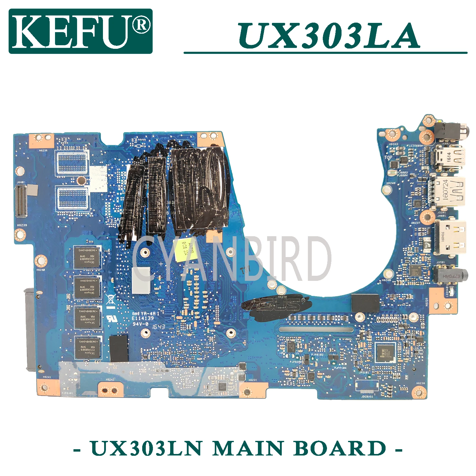 KEFU UX303LN original mainboard for ASUS UX303LA UX303LAB UX303LB UX303L with 4GB-RAM I5-4210U Laptop motherboard | Компьютеры и офис