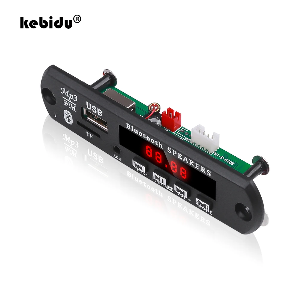 Mp3 декодер kebidu с цветным экраном 5 В 12 плата WMA WAV FLAC APE Bluetooth MP3 плеер USB TF FM