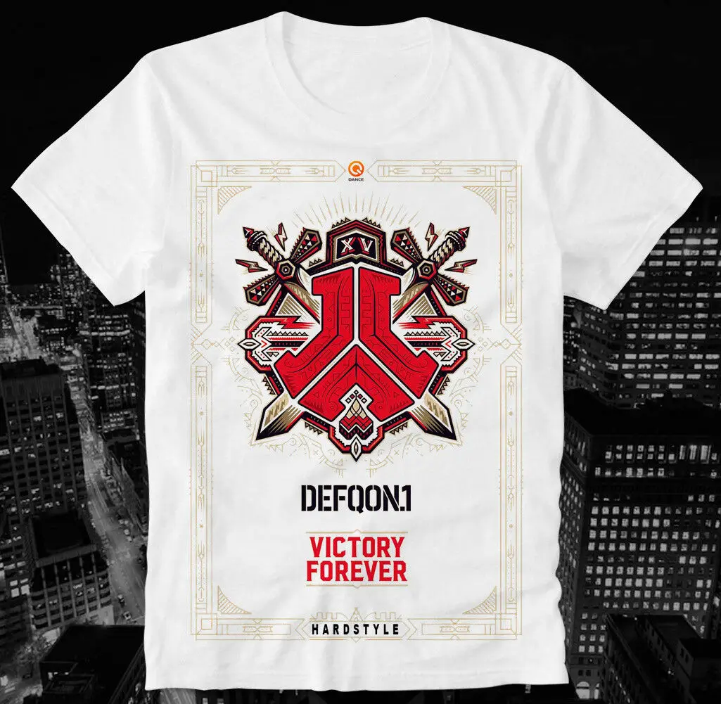 Футболка Defqon 1 технический хардстиль Q Dance Rave Xtc Ecstasy Qlimax бас для соревнований