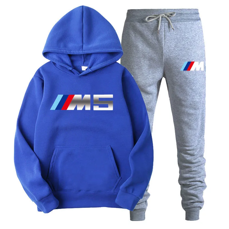 

2021 Men's high-quality 2-piece sportswear men's hooded sweater + trousers hoodie pullover leisure mana suit hoodie sportswear