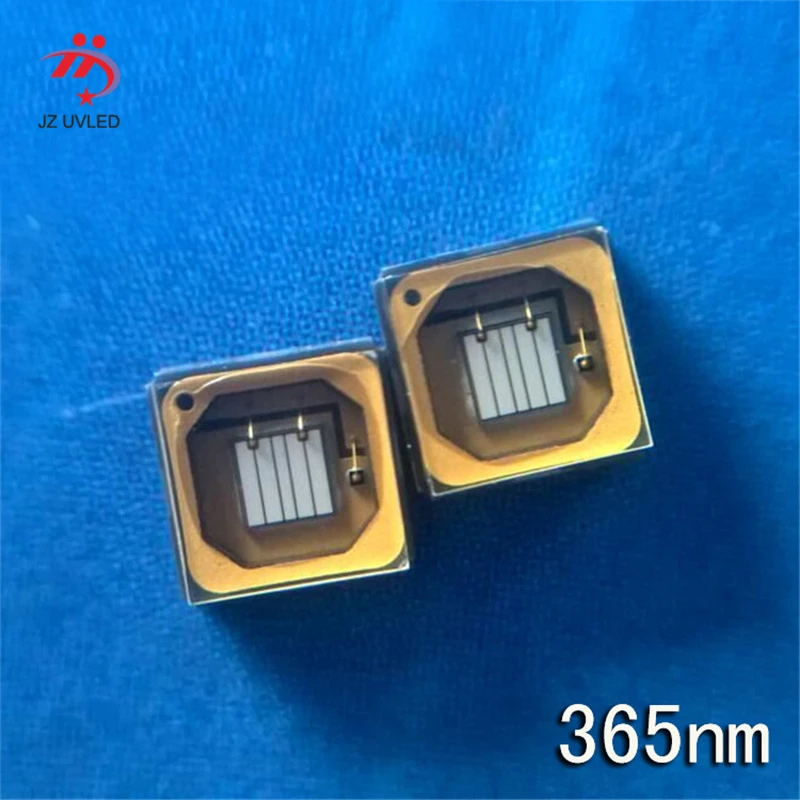 10 pcs of UV LED 365nm SVC CUN6GF1A beads for UV gel curing Fluorescence detection Planar quartz package 115  illumination