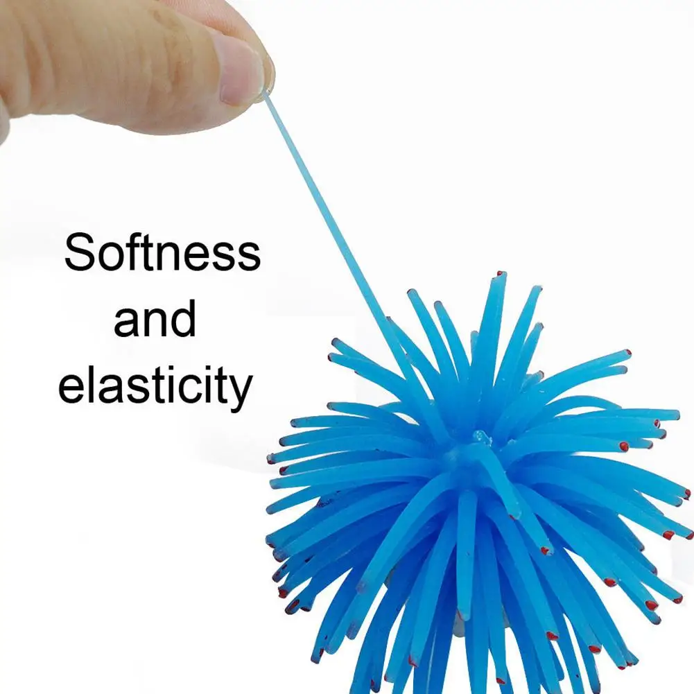 Мини искусственный урцин Сфера аквариум орнамент морской мяч Ежик 6 цветов