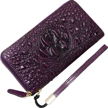 genuine leather purse women crocodile pattern women wallets long real leather wallet large capacity ladies coin purse