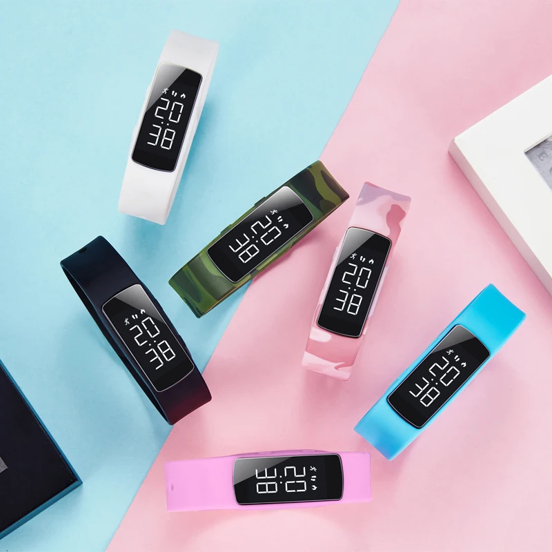 

2020 New Smart Bracelet Women Calorie Alarm Stop Watch Pedometer Bracelet Kids Step Counting Bracelet Waterproof Sports Watch