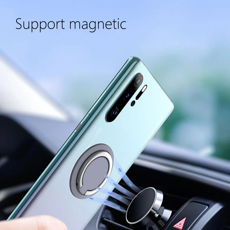 Finger Ring Holder Stand Grip 360 Rotating For Mobile Phone Car Magnetic Mount Phone Back Sticker Pad Unniversal Bracket