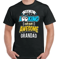 youre looking awesome grandad mens funny t shirt fathers day birthday 50th 60th