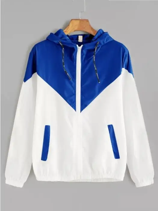 Женская Базовая куртка с карманами на молнии повседневная длинными рукавами