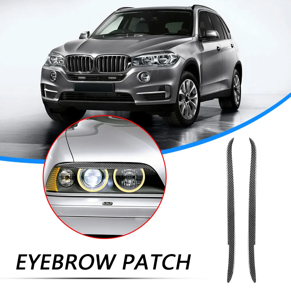 

Carbon Fiber Headlight Eyelids Headlamp Decorative Stickers for BMW E39 1997-2003 Car Exterior Accessories