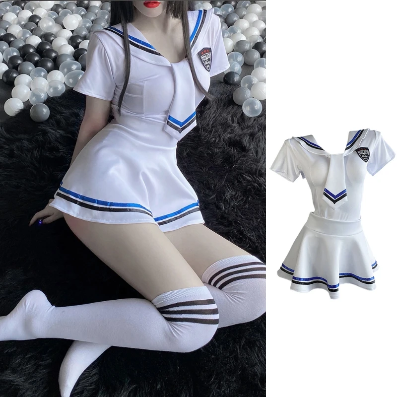 

Japanese Cute JK Uniform School Suit Outfit Anime Sailor Moon Cosplay Costumes with Dress and Panties for Womens Girls