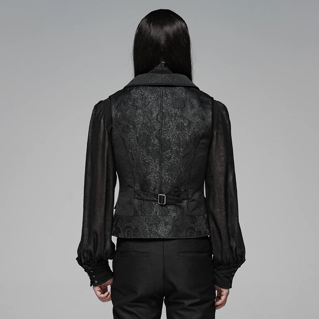 PUNK RAVE Men Gothic Victorian Style Short Jacket Fashion Evening Party Gorgeous Steampunk Vest | Мужская одежда